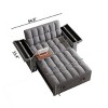 Sleeper Sofa Couch Modern Velvet with USB Port and Storage for Living Room 65-Inch - 3irtyhousy - 4 of 4