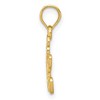 Black Bow Jewelry 14k Yellow Gold Polished Teddy Bear Pendant, 11mm (7/16 inch) - 2 of 4