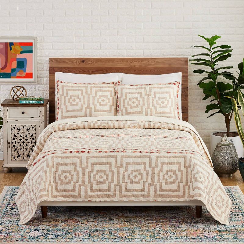 Justina Blakeney for Makers Collective 3pc Hypnotic Quilt Set, 1 of 11
