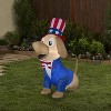 Gemmy Airblown Inflatable Patriotic Pooch, 5 ft Tall, Blue - 2 of 4