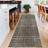 Modern Striped Area Rug Washable Rug Stain Resistant Foldable Indoor Carpet with Non-Slip Backing Low Pile Floor Cover for Living Room Bedroom - 2 of 4