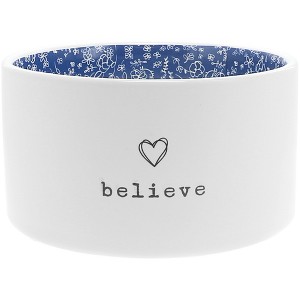 Pavilion Gift Company - Believe - 10 oz 100% Soy Wax Reveal, Triple Wick Candle Scent: Tranquility - Flame Candles - 1 of 4
