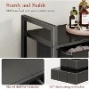 Laundry basket organizer with shelves and 2 detachable bags, for dirty laundry baskets in the laundry room, bathroom, and dormitory - 3 of 4