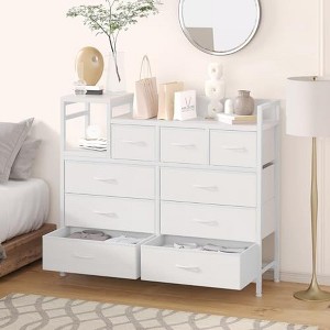 9-Drawer Dresser with Charging Station,Dresser for Bedroom,Heavy-Duty Dresser Organizer with Power Cord - 1 of 4