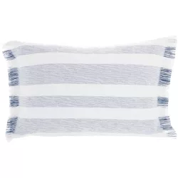 Life Styles Chambray Striped Throw Pillow - Mina Victory