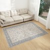 YEERSWAG Vintage Floral 5'x7' Indoor Area Rugs Non-Slip Carpet For Bedroom Living Room Balcony - 2 of 4