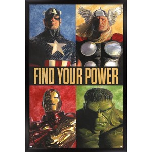 Trends International Marvel Comics - Avengers Grid Framed Wall Poster Prints - 1 of 4