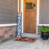 Northlight Natural Coir Pink and Green Floral Spring Doormat 18" x 30" - 4 of 4