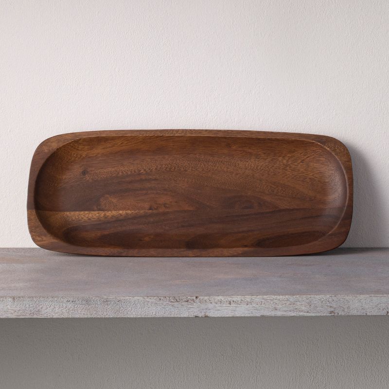 Noritake Kona Wood Rectangular Platter, 3 of 4