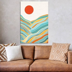 iCanvas Sunset Landscape by Modern Tropical Canvas Print Wall Art - 1 of 3