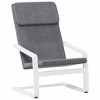 vidaXL Relaxing Chair Dark Gray Fabric - 2 of 4