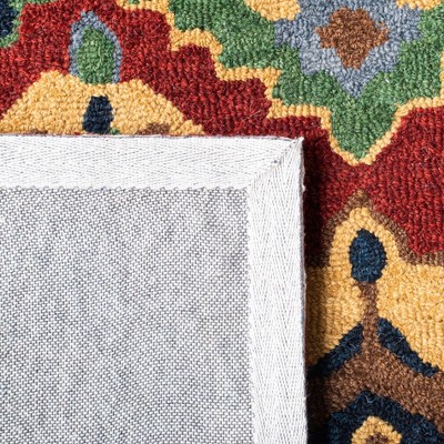 Heritage Red and Gold Hand-Tufted Wool Area Rug