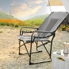 Camping Directors Chair, Heavy Duty With Side Table,Oversized Rocking Chair Outdoor With Pocket For Beach, Folding Chair That Rocks-Cuddlewood - 3 of 4