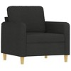 vidaXL Sofa Chair Black 23.6 in. Fabric - 2 of 4