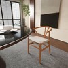 NicBex Set of 2 Dining Chair Upholstered Fabric Kitchen Accent Chairs with Cushion Seats & Wood Legs - 4 of 4