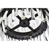Elegant Lighting Serephina 8 - Light Pendant in  Black - 3 of 4