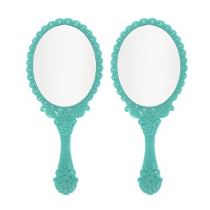Unique Bargains Delicate Handheld Mirror 2 Pcs - 1 of 4