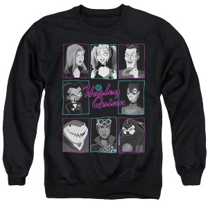 Harley Quinn Animated Series Group Heads Adult Crewneck Sweatshirt - 1 of 4