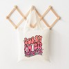City Creek Prints Didn't Want To Come Checkered Canvas Tote Bag - 15x16 - Natural - 2 of 2