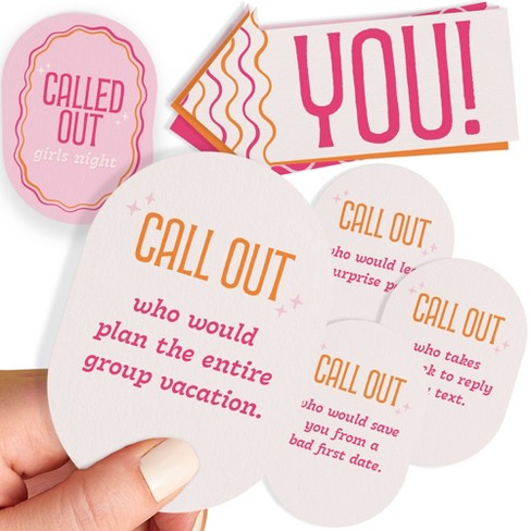Big Dot Of Happiness Called Out Girls Night Card Game 