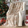 Lomsoe Christmas Flannel Throw Blanket Christmas Decorative Blankets for Home Chair Sofa Couch Bed Xmas Decor Gifts. - 2 of 4