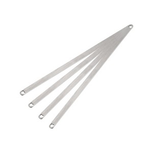 Unique Bargains Stainless Steel Polished Bracelet Blanks for DIY Jewelry Making 4 Pcs - 1 of 4