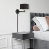Livex Lighting Bainbridge 1 - Light Wall Light in  Black/Brushed Nickel - 2 of 4