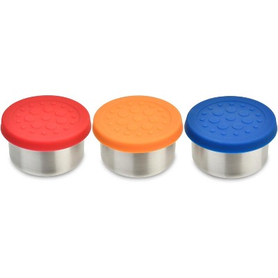 LunchBots Tiny Dips Condiment Containers - Set of 3 - Primary : Target