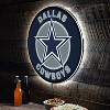 Evergreen Ultra-Thin Edgelight LED Wall Decor, Round, Dallas Cowboys- 23 x 23 Inches Made In USA - 2 of 4