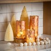 10"H, 8"H and 6"H Sullivans LED Holiday Candle Jar - Set of 3, Gold - 4 of 4