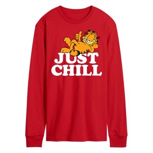Men's - Garfield - Just Chill Long Sleeve Graphic T-Shirt - 1 of 3