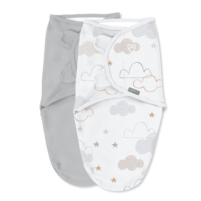 SwaddleMe by Ingenuity Original Swaddle - Space & Clouds - 0-3 Months - 2pk