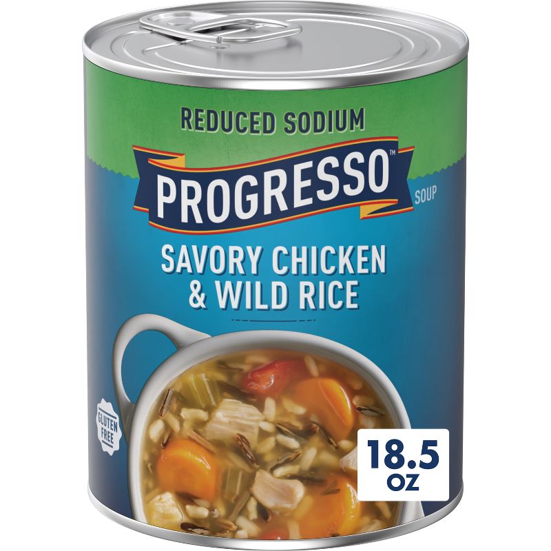 Progresso Gluten Free Reduced Sodium Chicken &#38; Wild Rice Soup - 18.5oz, 1 of 15