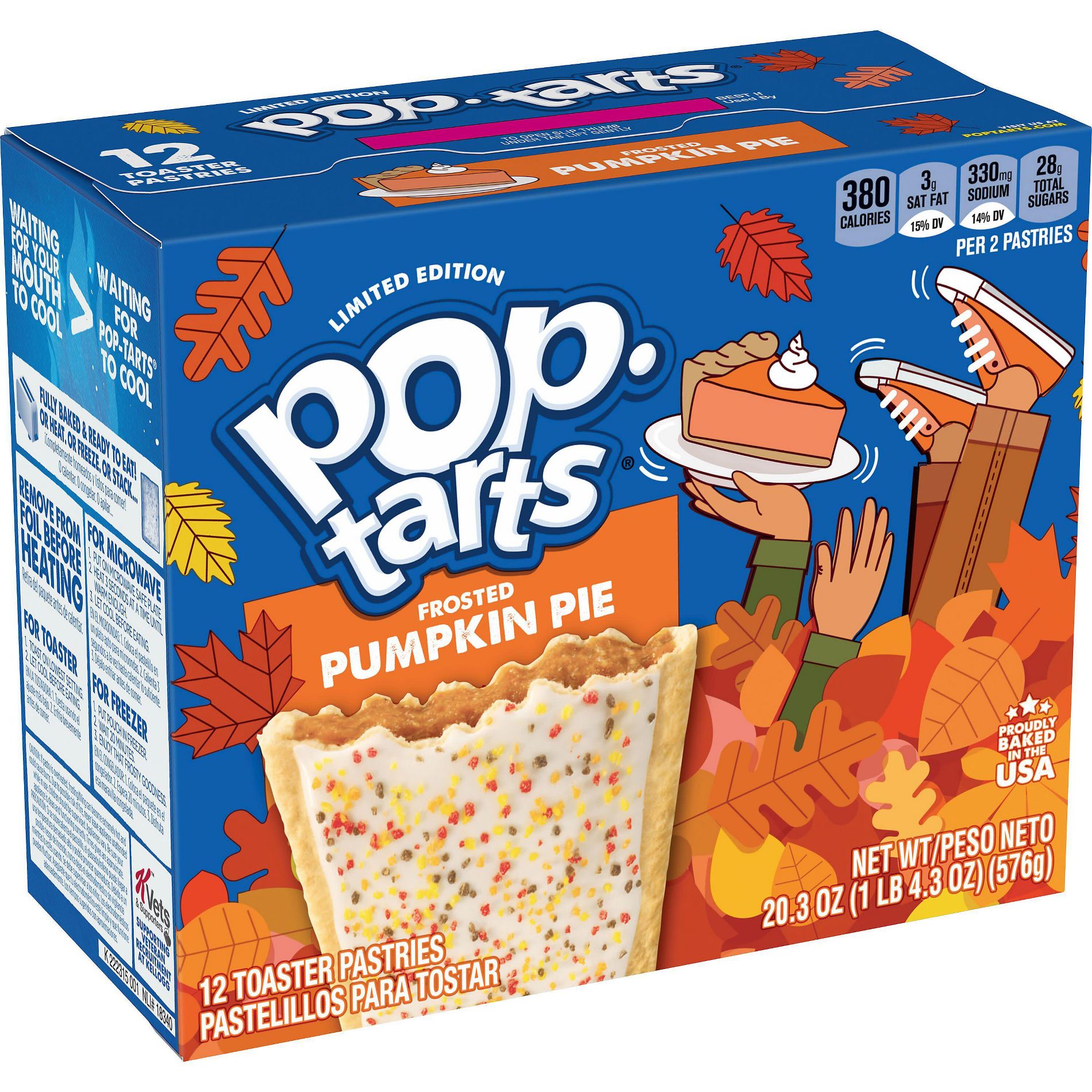 Pop-Tarts Frosted Pumpkin Pie Filling Toaster Pastries - 20.3oz/12ct