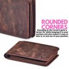 Generic Mens Wallet Real Leather Bifold RFID Blocking High Capacity Card Case with 2 ID Window - 2 of 4