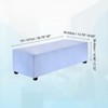 Unique Bargains Stretchy Soft Comfortable Rectangular Foot Stool Cover - 2 of 4