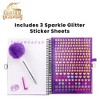 Inkology, LLC Unicorn Academy Spiral Notebook With Lock, Gel Pen and Stickers | 6 x 8 Inches - 4 of 4