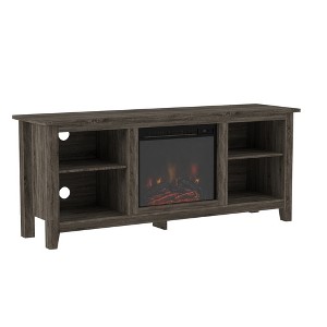 Ackerman Modern Transitional Fireplace TV Stand for TVs up to 65" - Saracina Home - 1 of 4