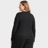Women's Ribbed Henley Pajama Top - Auden™ - 2 of 3