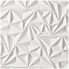 CosmoLiving by Cosmopolitan 36"x48" Wood Geometric Intricately Carved Wall Decor White: Contemporary Style, Vertical Orientation - 3 of 4