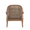 Sapphtopaz 2pc Accent Chair Rattan Backrest Sofa Lounge Chair, Solid Wood Frame Living Room Chair, Comfy Chair Arm Chair Furniture for Living Room - 3 of 4