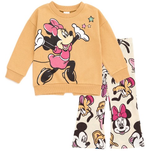 Disney Mickey Mouse Girls Kids Warm Brushed Fleece Lined Legging