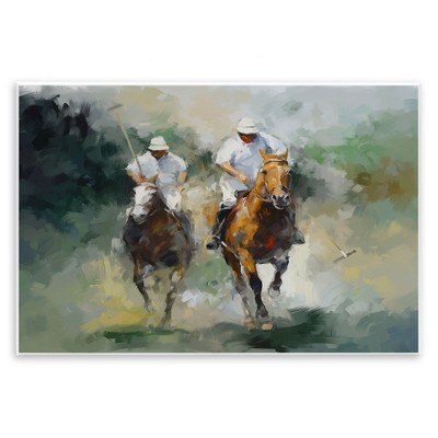 Stupell Industries Polo Players on Horses Wall Plaque Art