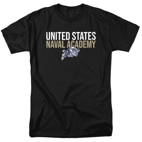 Us Naval Academy Official Stacked Adult T-Shirt, Black - image 1 of 4