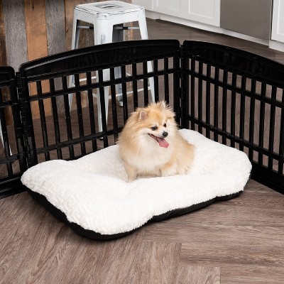 Black 24"H 10-Panel Plastic Pet Playpen with Door