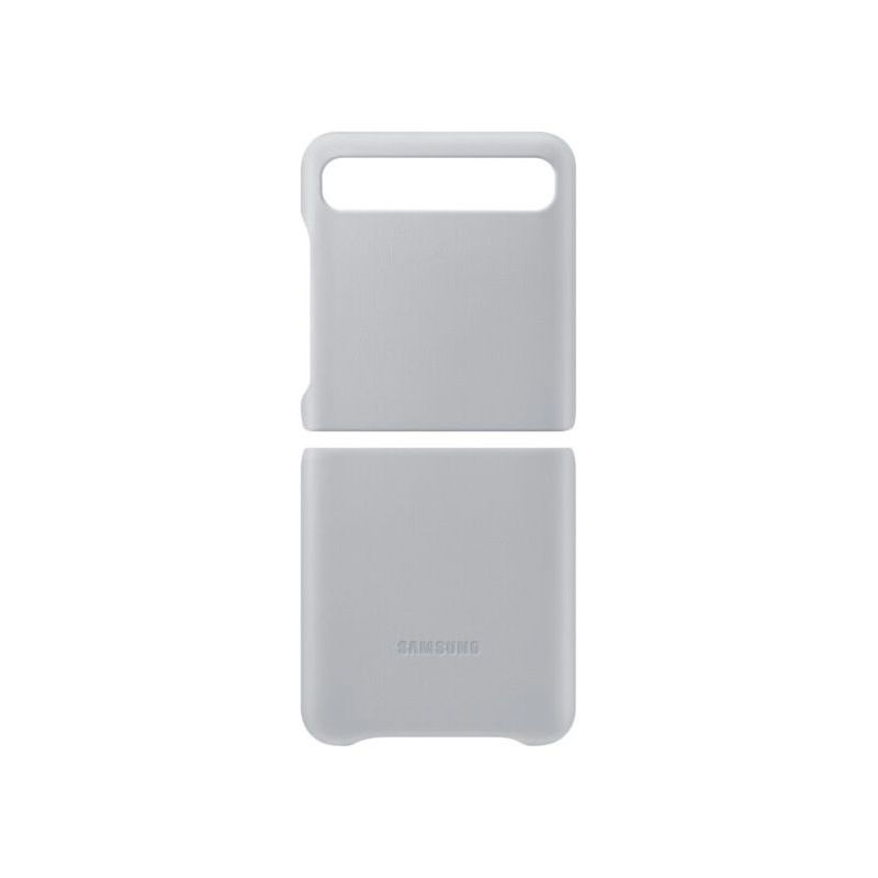 Original Samsung Leather Cover for Samsung Galaxy Z Flip - Silver, 2 of 4