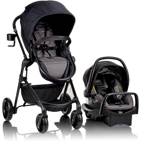 Evenflo Pivot Modular Travel System with LiteMax Infant Car Seat with Anti-Rebound Bar - image 1 of 4