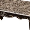 Royal Hampton Coffee Table, Dark Walnut Brown Wood, Carved Details, 48 Inch - 2 of 4