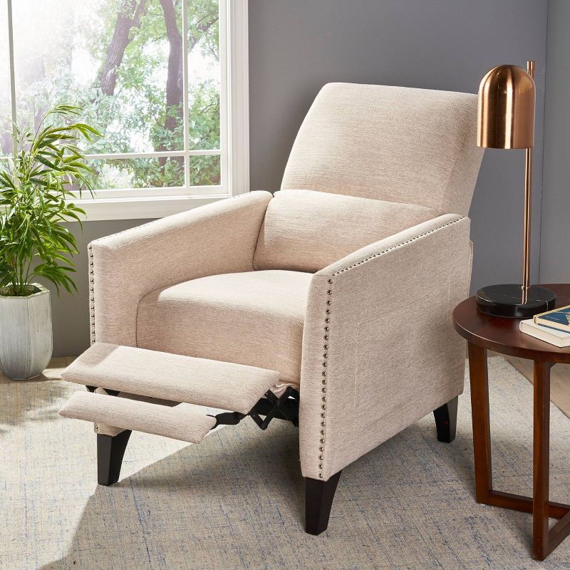 Alscot Contemporary Push Back Recliner - Christopher Knight Home, 4 of 8