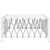 vidaXL Patio Table White 27.6 in.x27.6 in.x13.4 in. Woven Fabric - 3 of 4